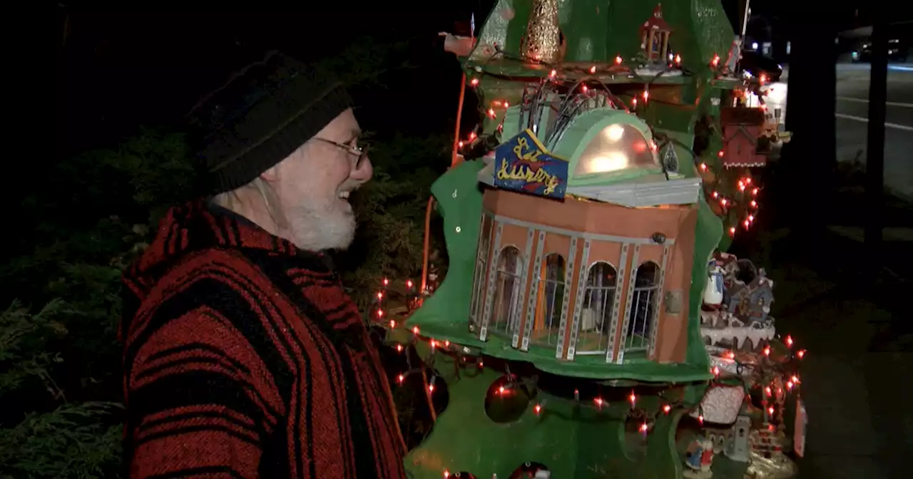 Man creates tree for all seasons to promote sharing and kindness