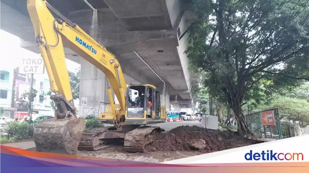 Lubang Mirip Sumur di Jl Sholis Kota Bogor Mulai Diperbaiki