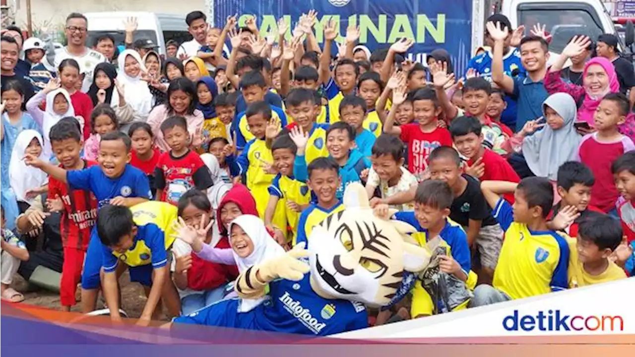 Persib Beri Trauma Healing pada Anak-anak Penyintas Gempa Cianjur