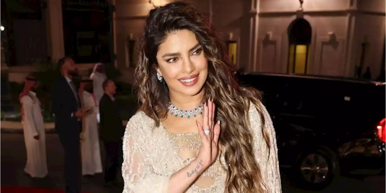 Priyanka Chopra Is Angelic in a Pearlescent Beaded Gown