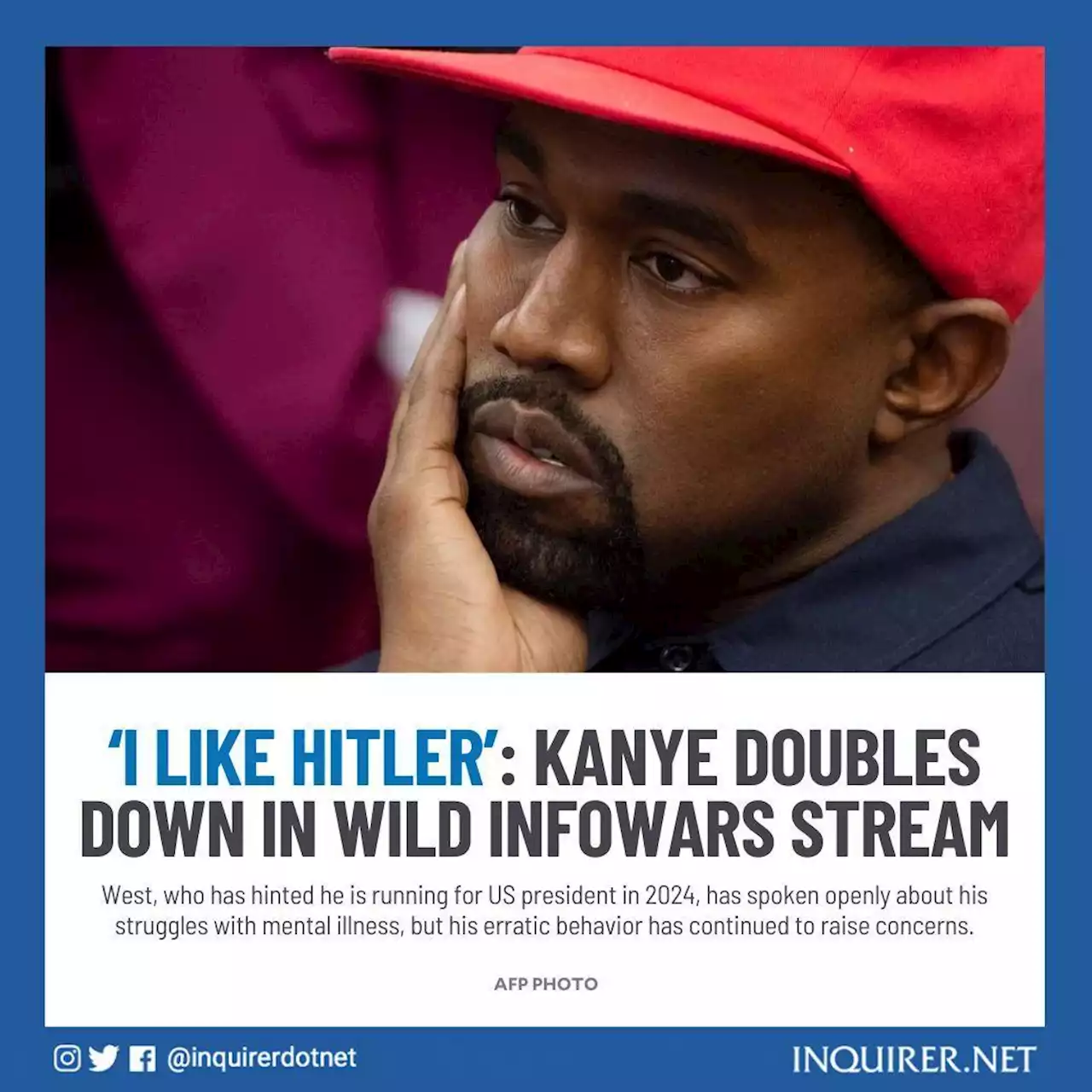 ‘I like Hitler’: Kanye doubles down in wild Infowars stream