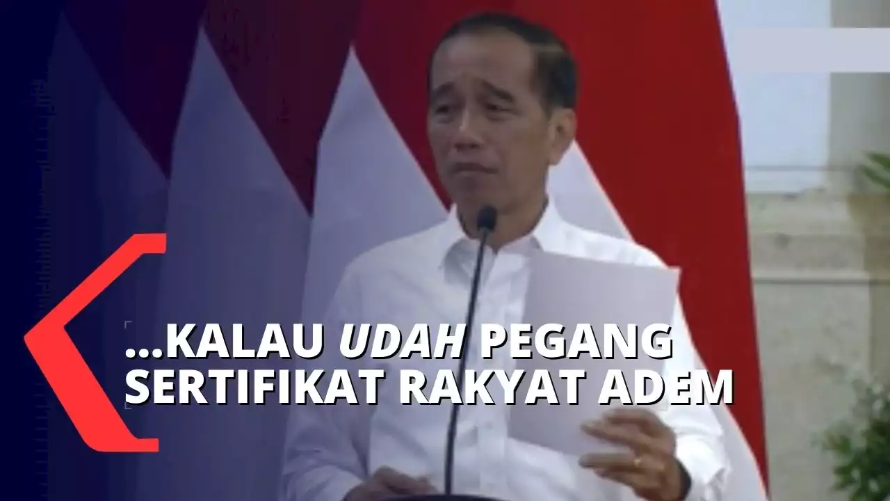 Bagikan 1,5 Juta Sertifikat Tanah, Presiden Jokowi: Gak Ada Lagi Konflik Sengketa Lahan