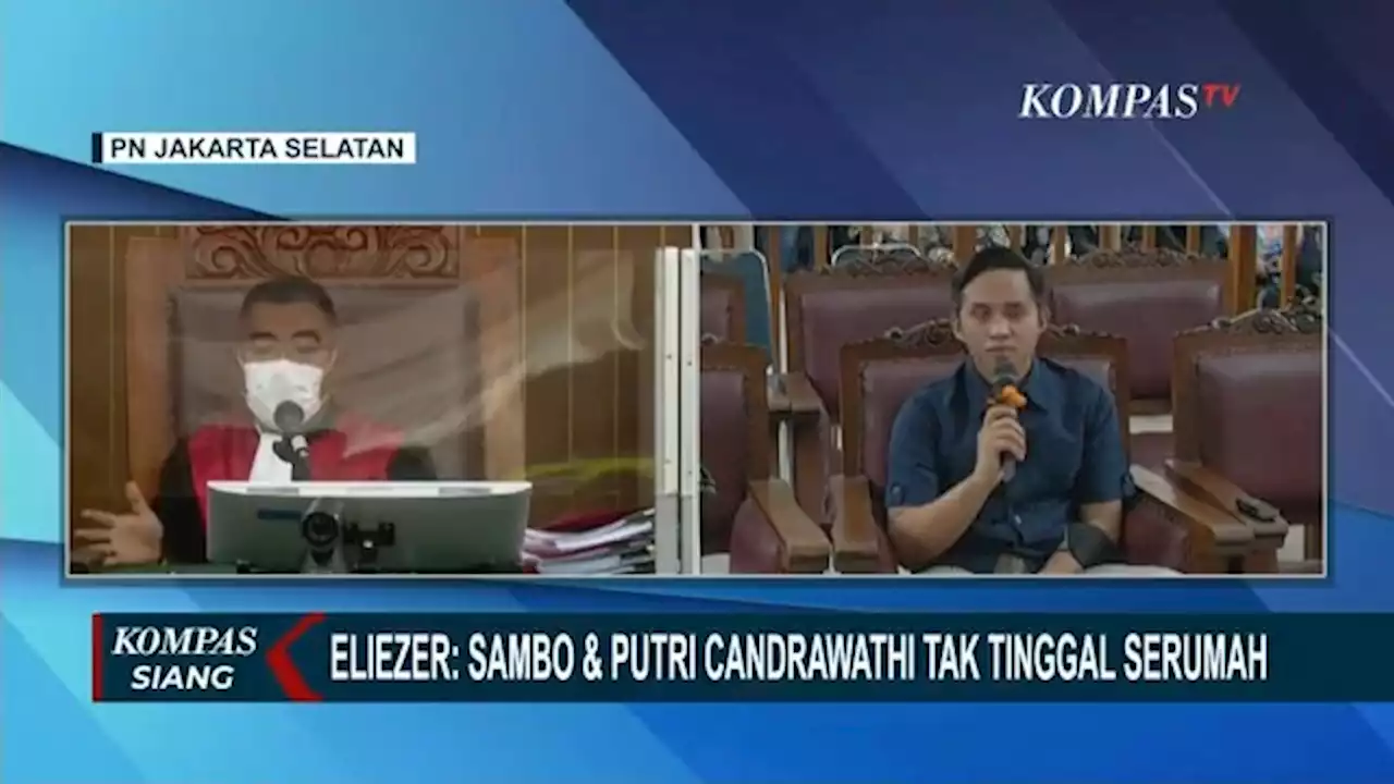 Sering Pamer Kemesraan, Eliezer Ungkap Sambo dan Putri Candrawathi Tak Tinggal Serumah