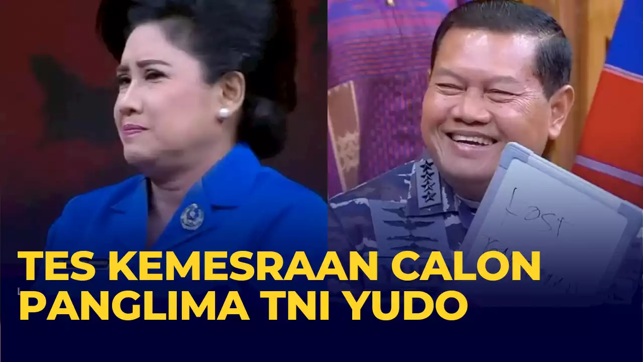 Main Games! Calon Panglima TNI Yudo Margono Tes Kemesraan dengan Veronica Yulis Prihayati