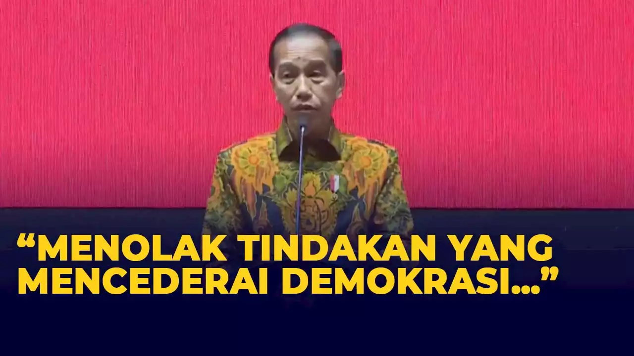 Tegas! Jokowi Ingatkan Jangan Ada Tindakan yang Cederai Demokrasi di Pemilu 2024