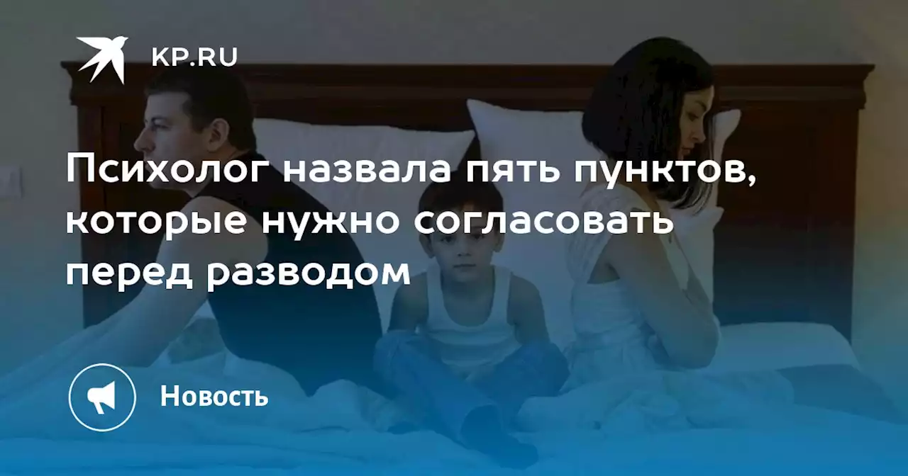 Психолог назвала пять пунктов, которые нужно согласовать перед разводом