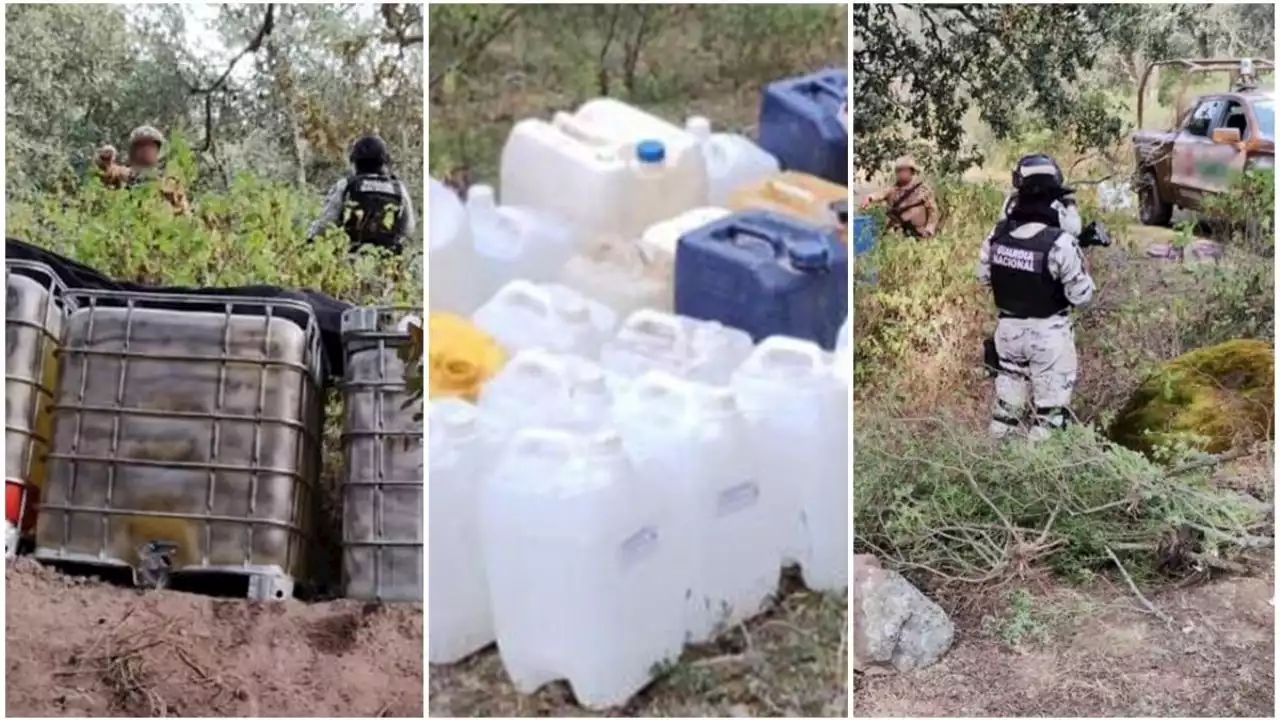 Mutan escondites del huachicol en Hidalgo, ahora entre la maleza | FOTOS