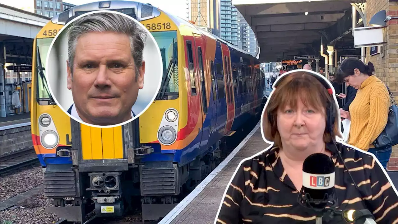 Labour is like a train 'moving from left to right at 125mph', claims caller