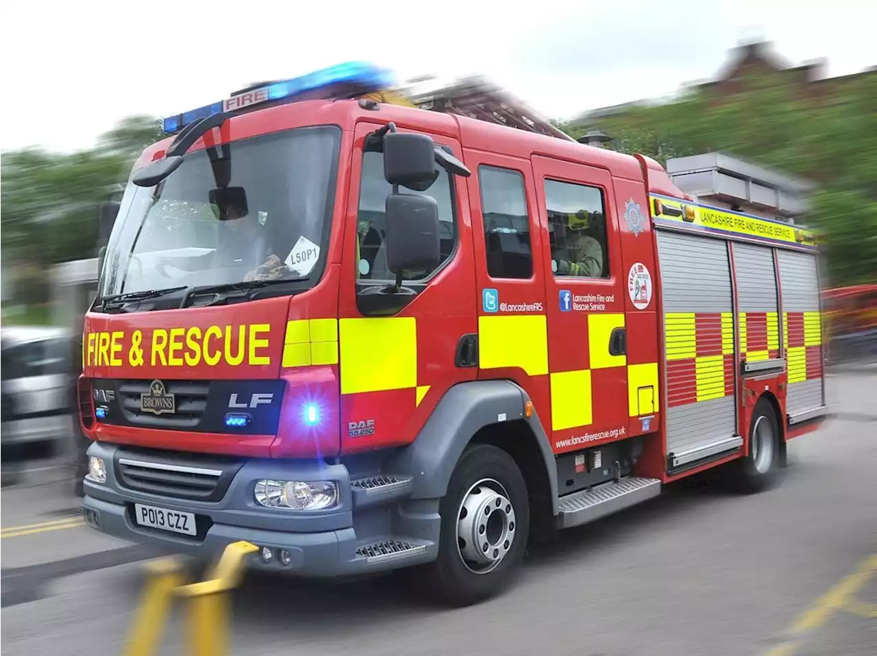 Chorley house fire casualty taken to hospital as crews tackle blaze through the night