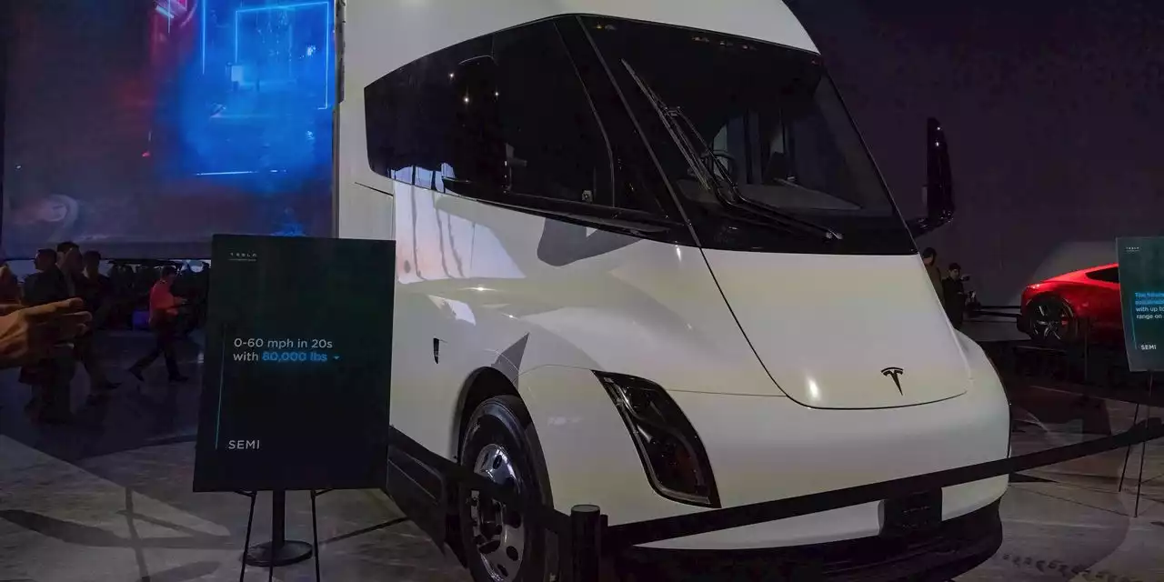 Tesla stock ends flat ahead of Semi electric-truck launch