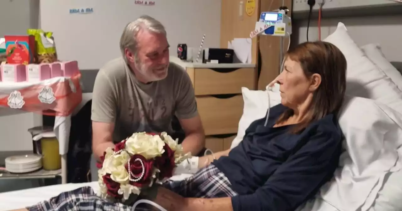 Grandmother receiving end-of-life care marries partner of 30 years in hospital