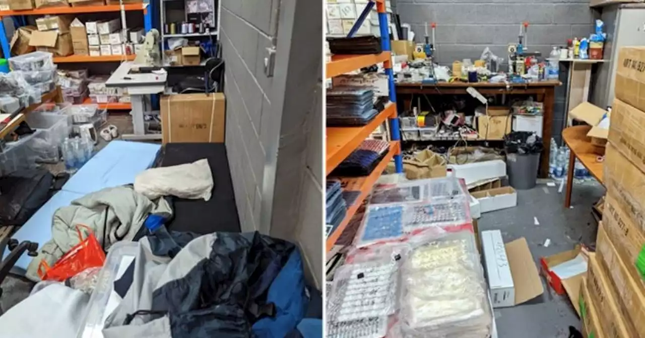 Police storm Manchester's colossal criminal factory where staff were exploited