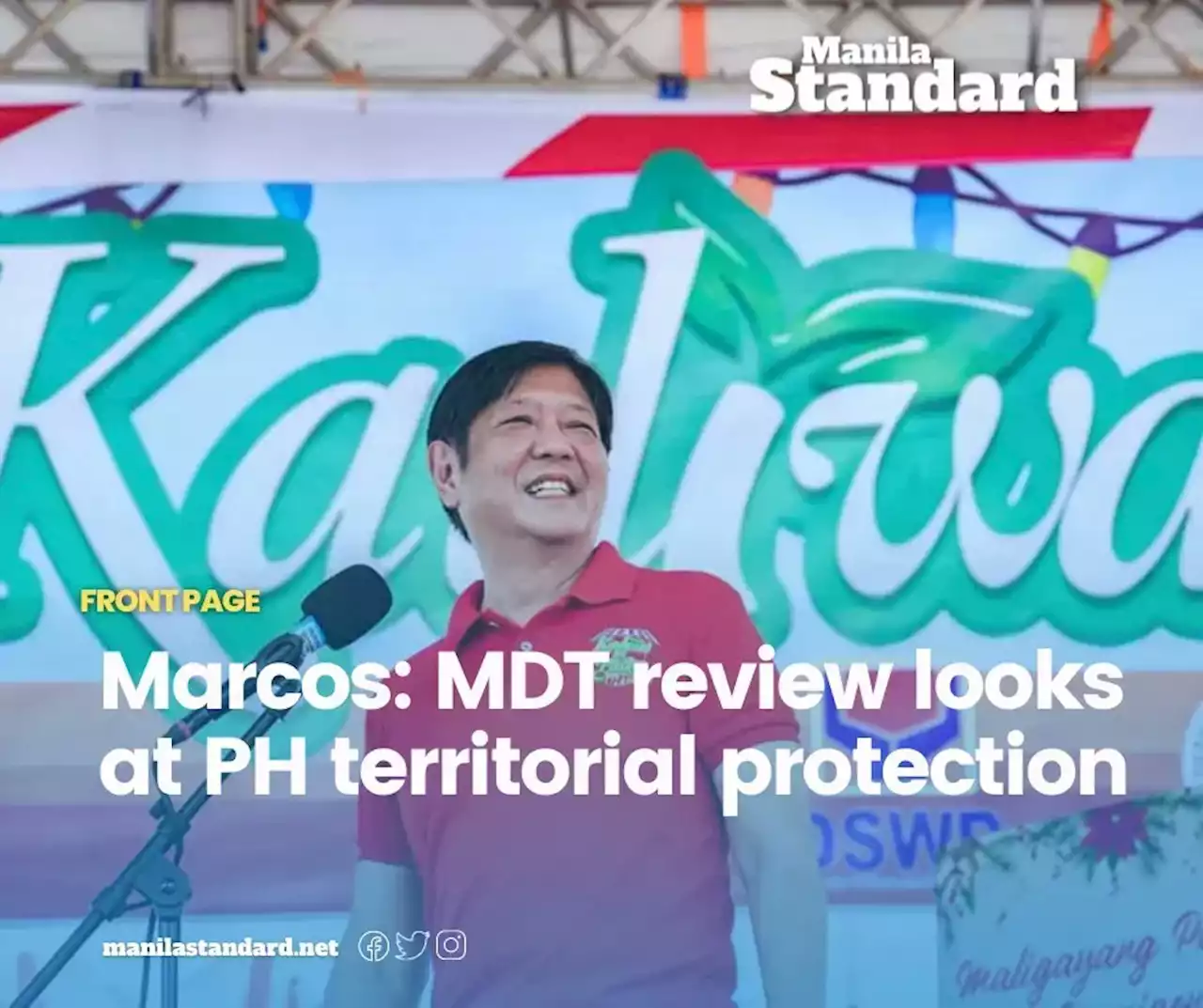 Marcos: MDT review looks at PH territorial protection