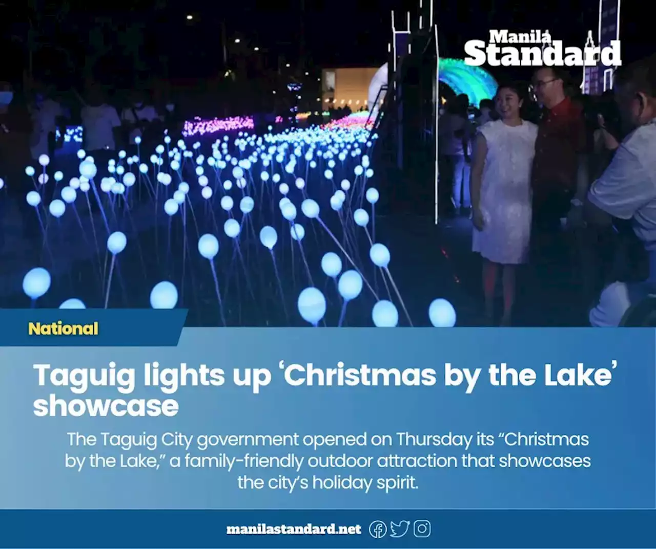 Taguig lights up ‘Christmas by the Lake’ showcase