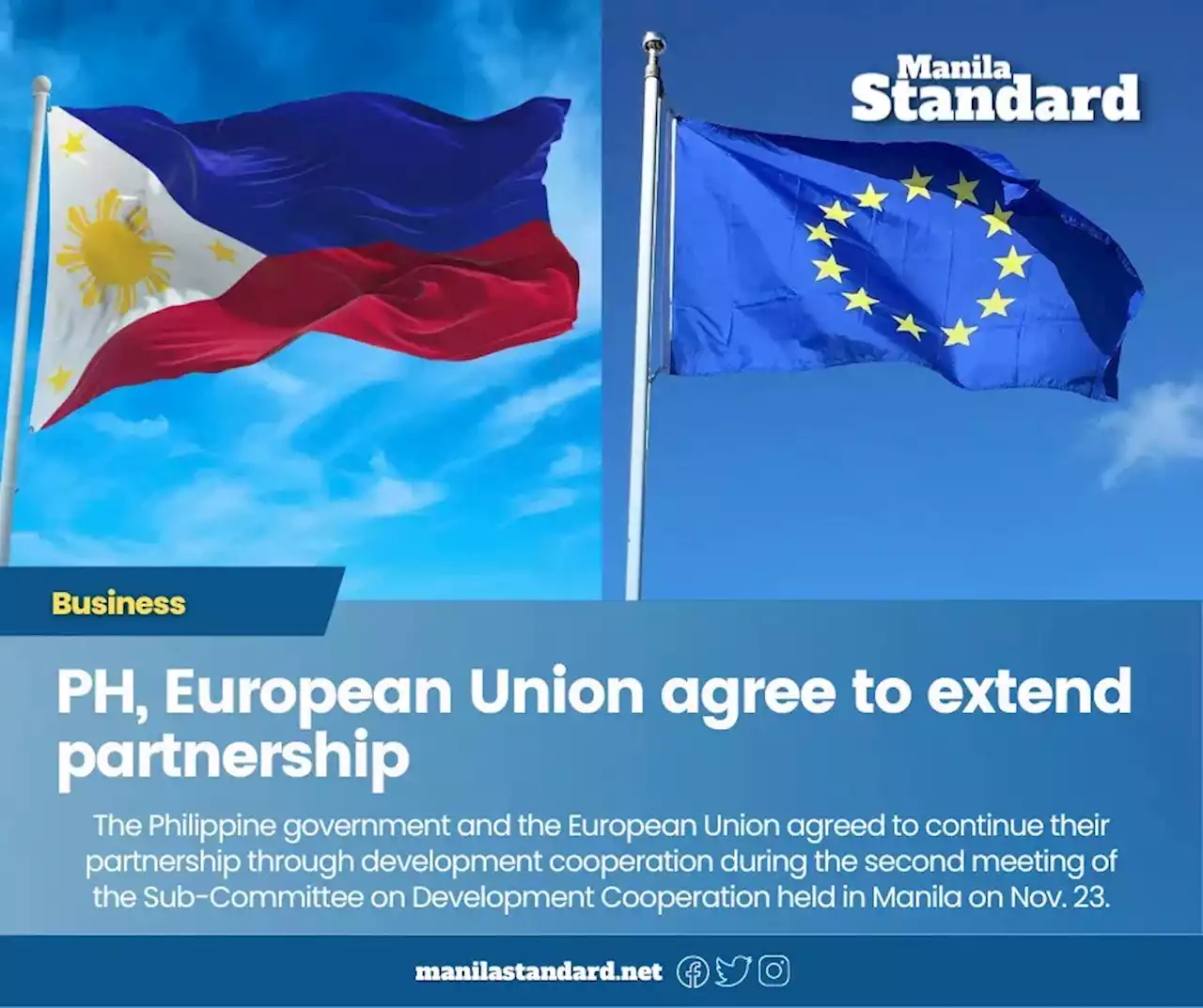 PH, European Union agree to extend partnership