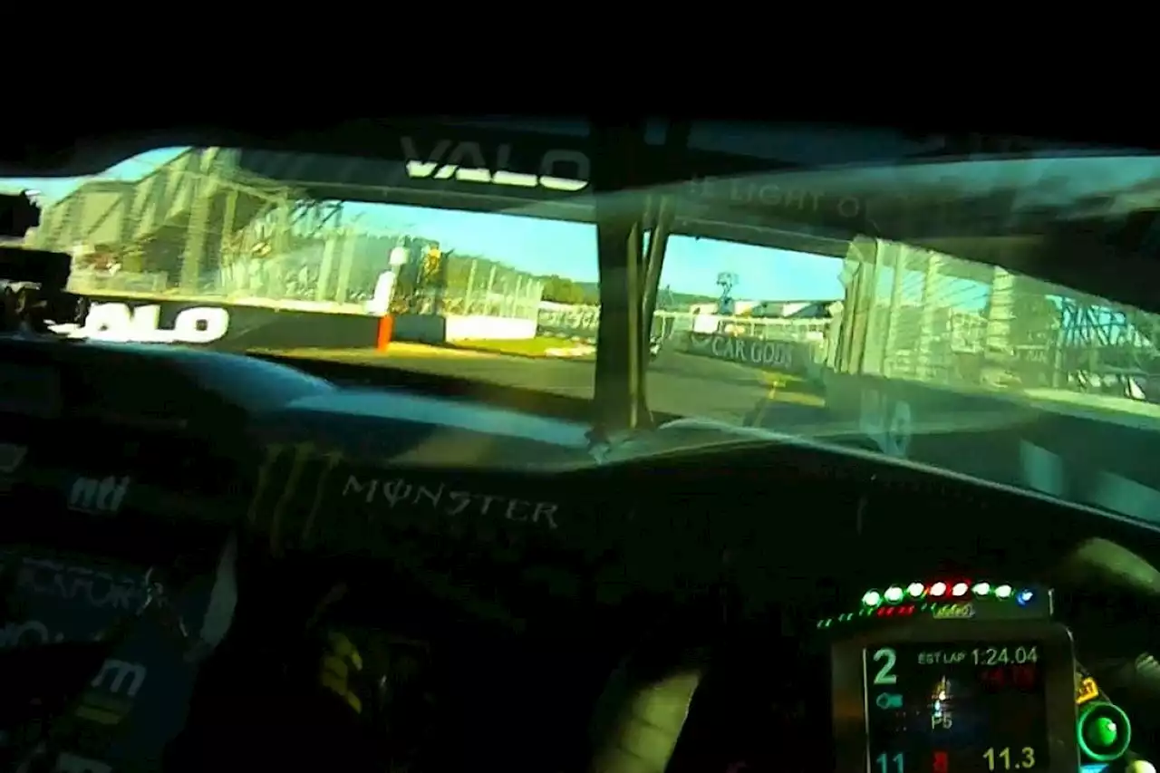 Sneak peek of Supercars visor cam