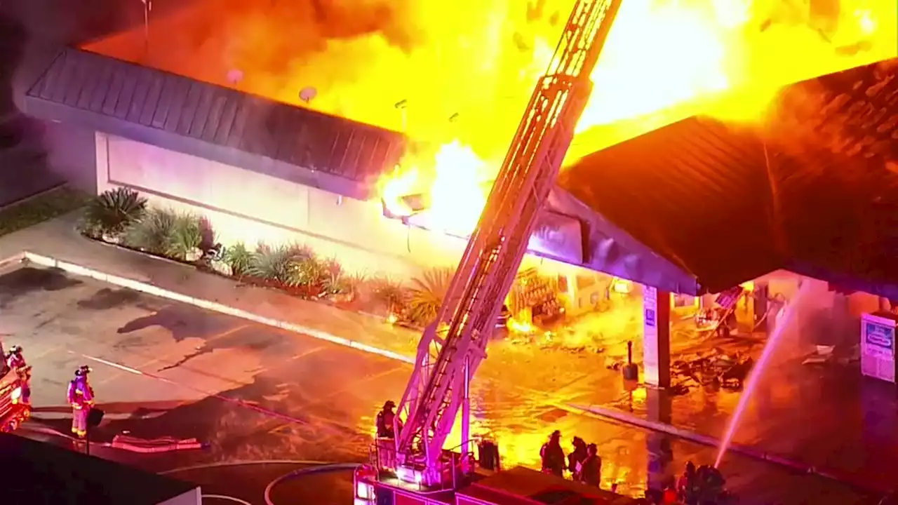 WATCH: Fire Consumes Popular San Antonio Truck Stop Restaurant