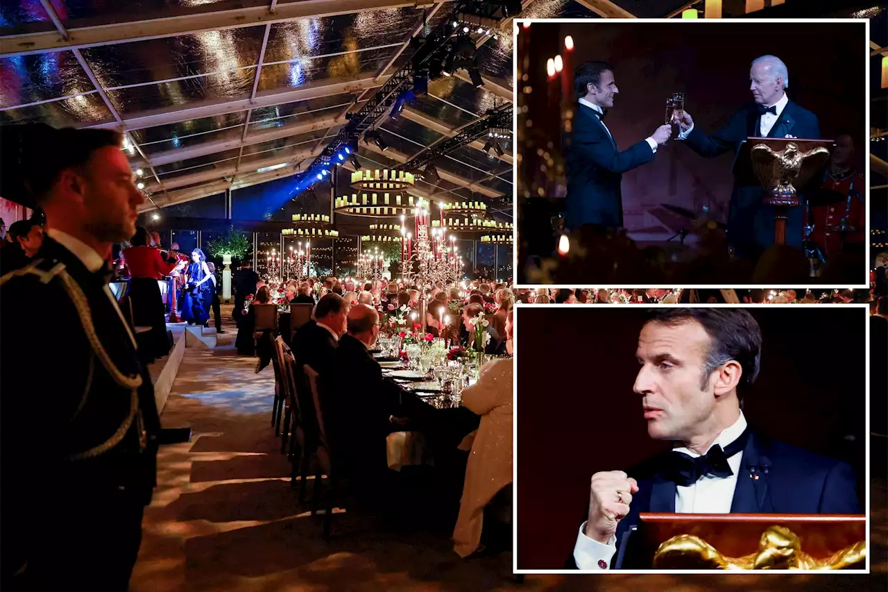 Macron brings up election denialism during toast at White House state dinner