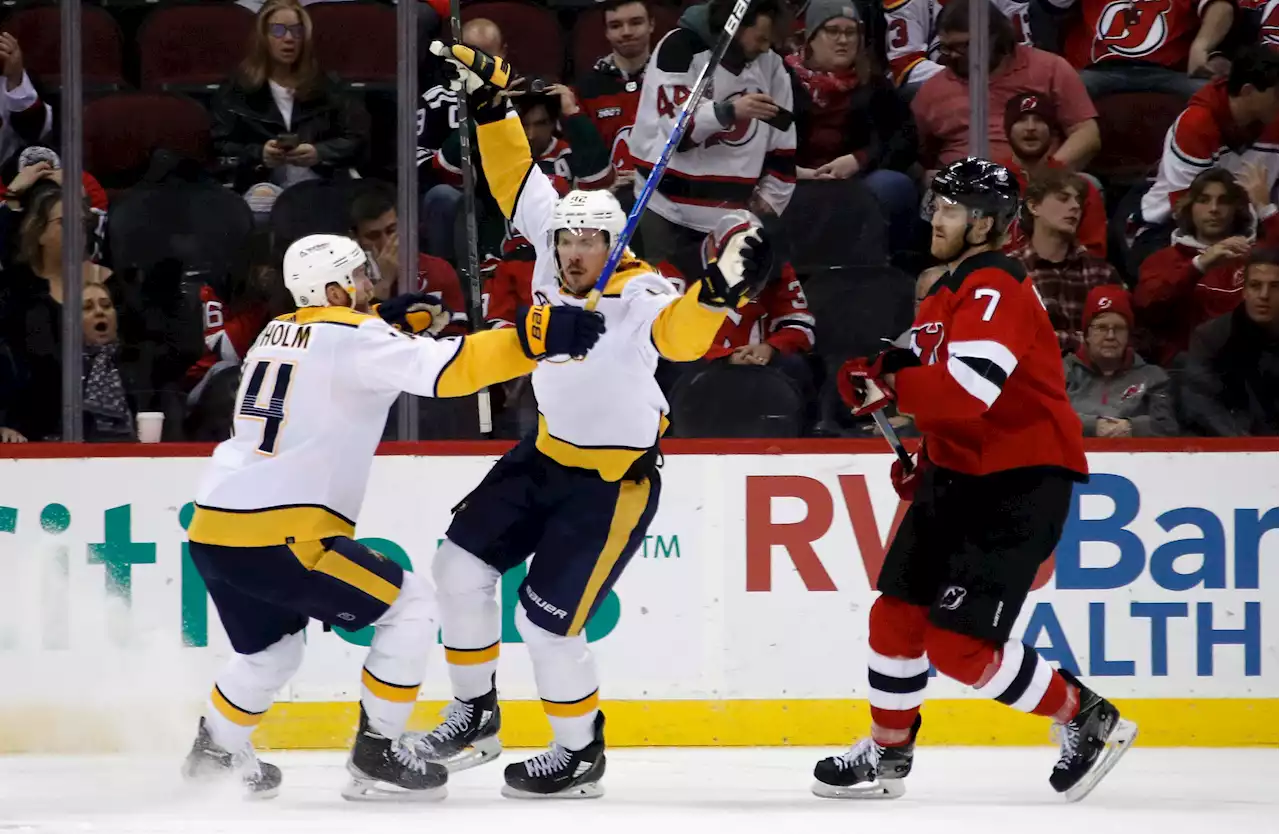 Red-hot Devils fall in OT, suffer seventh straight home loss to Predators