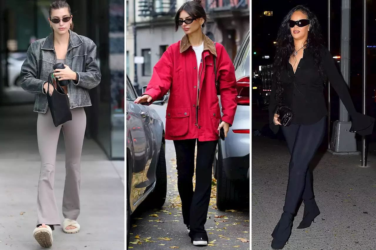 Celebrities can’t get enough of flared leggings