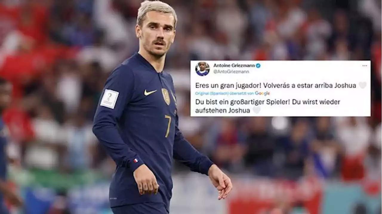 International - Fußball-Stars und Social Media -Antoine Griezmann stärkt Joshua Kimmich den Rücken