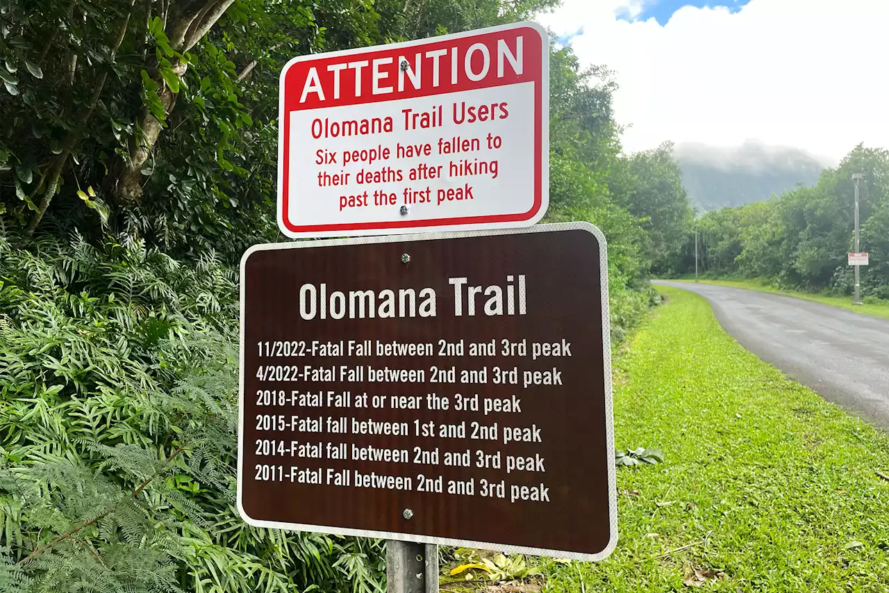 Terrifying sign posted at notoriously dangerous Hawaii hike