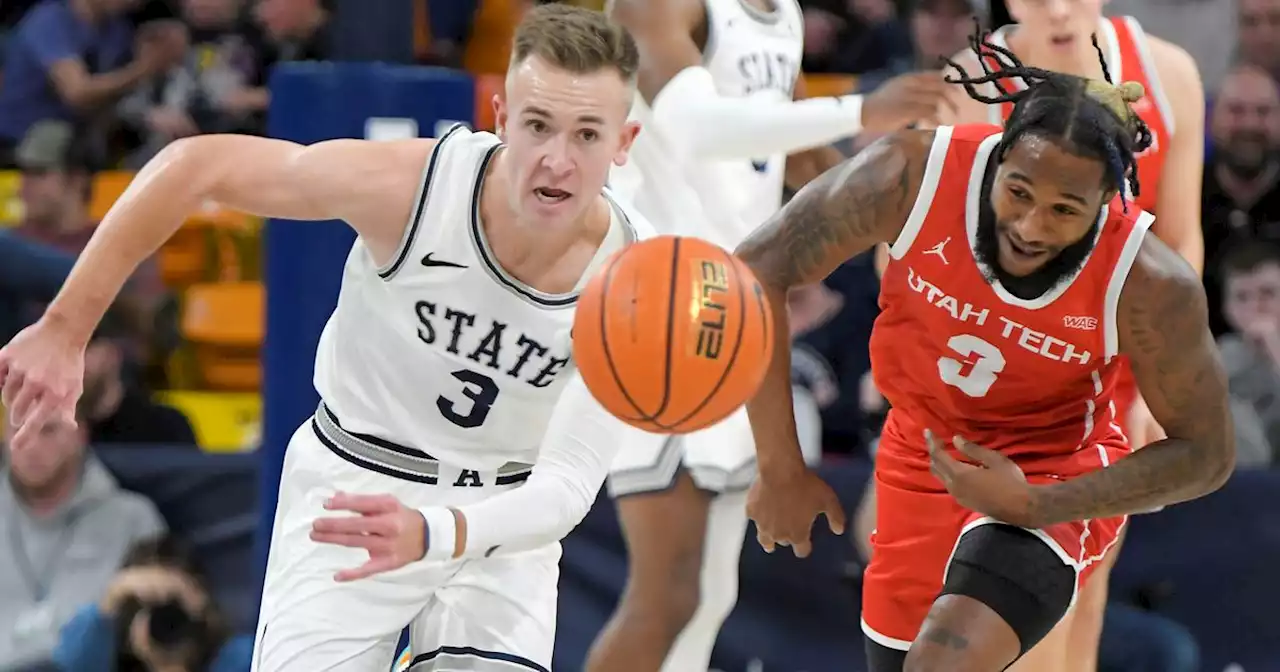 Ashworth scores 27 as Utah State defeats Utah Tech 86-81