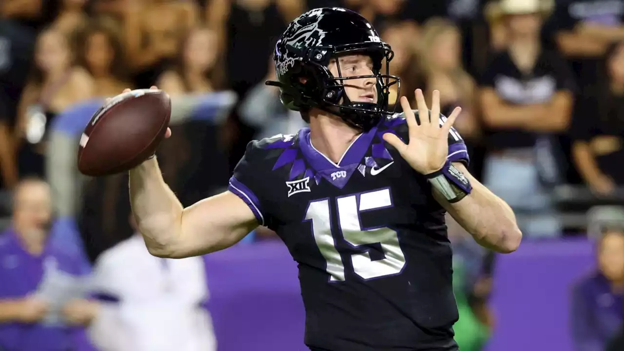 TCU takes its CFP hopes into Big 12 title game vs K-State