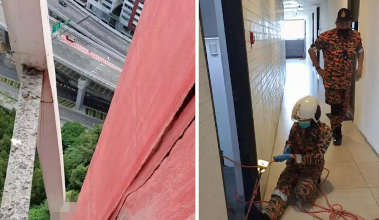 Firefighters Retrieve Woman's Body Stuck On 20th Floor Of Condo In Petaling Jaya | TRP