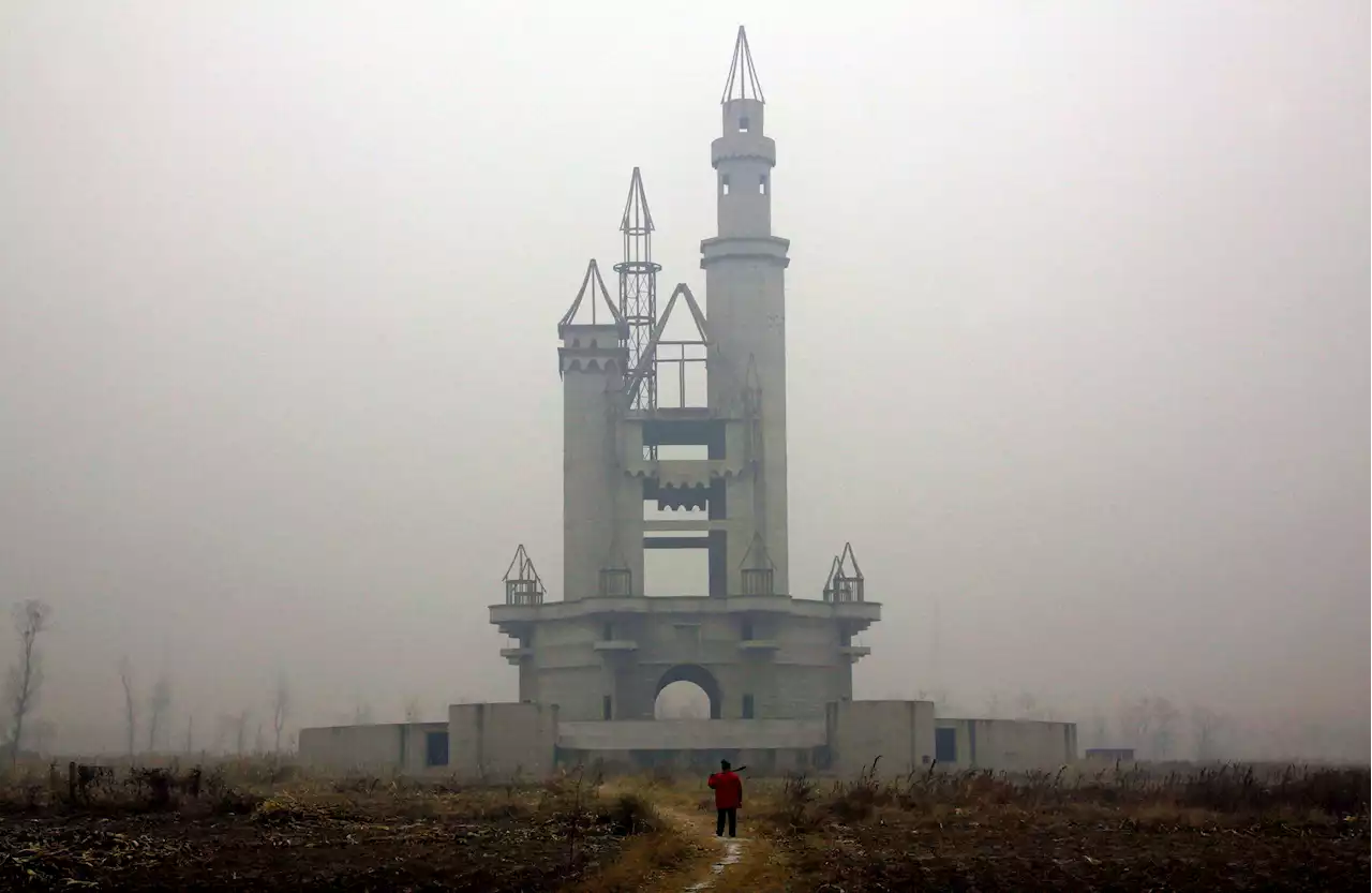 Inside China’s eerie abandoned knock-off Disneyland with half finished castle