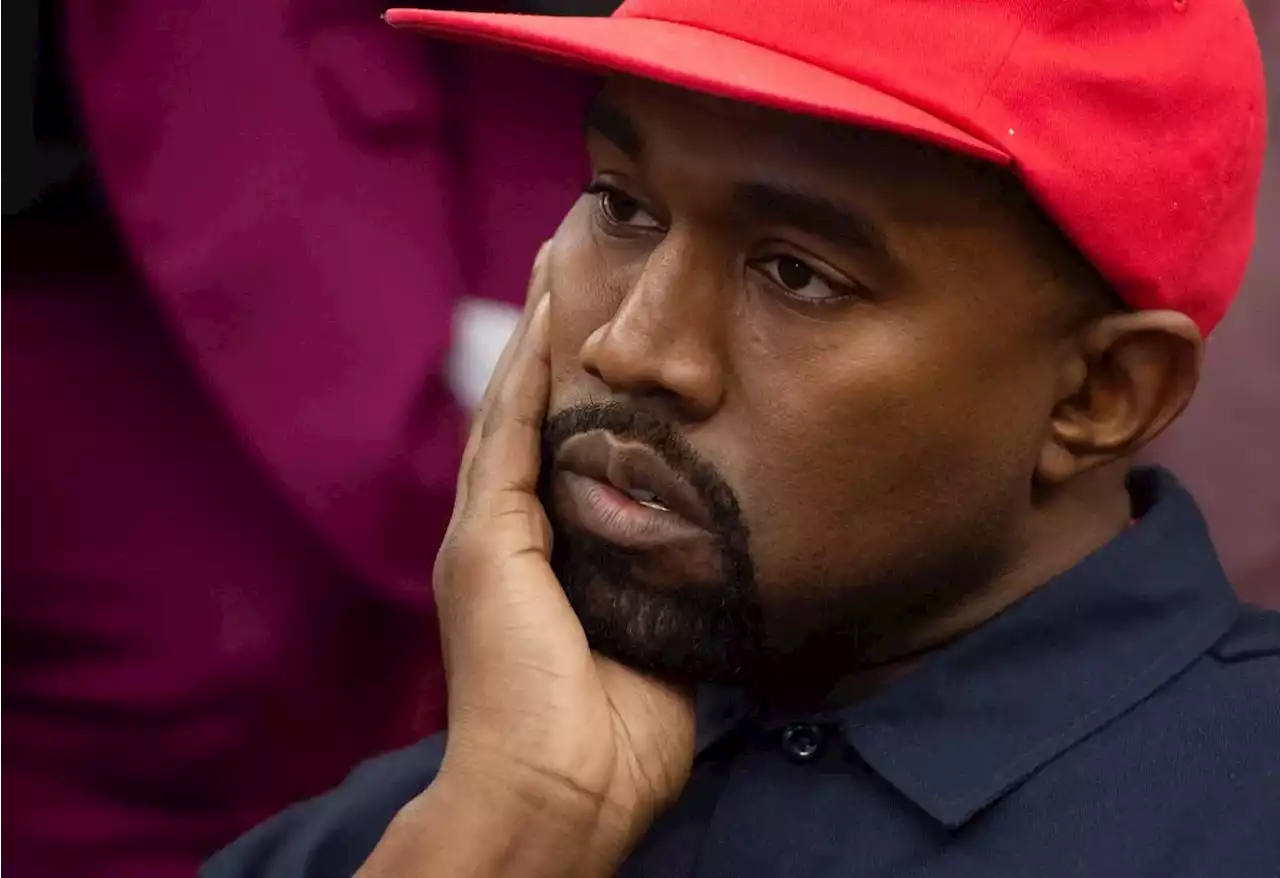 Kanye West suspended from Twitter over swastika post