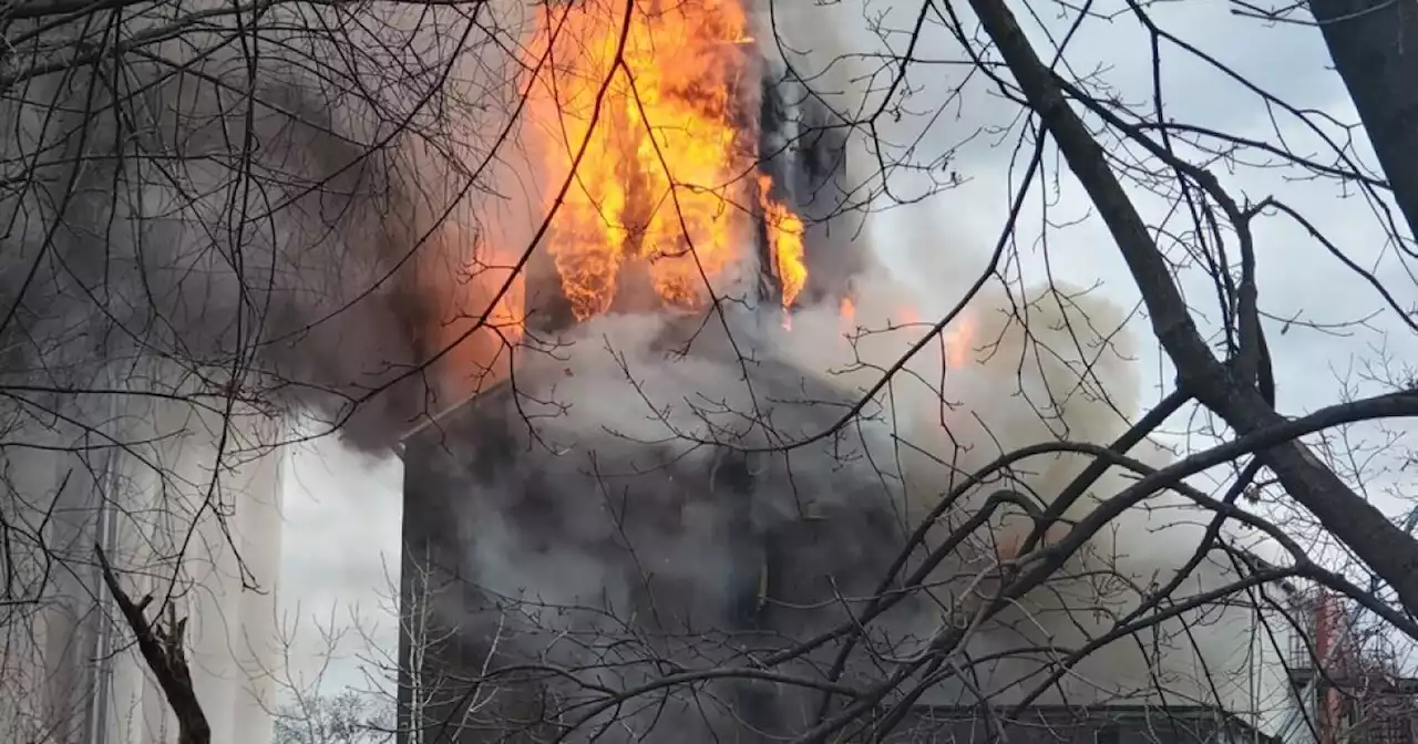 VIDEO: Fire and explosion at former Star of the West Mill Complex in Downtown Kent