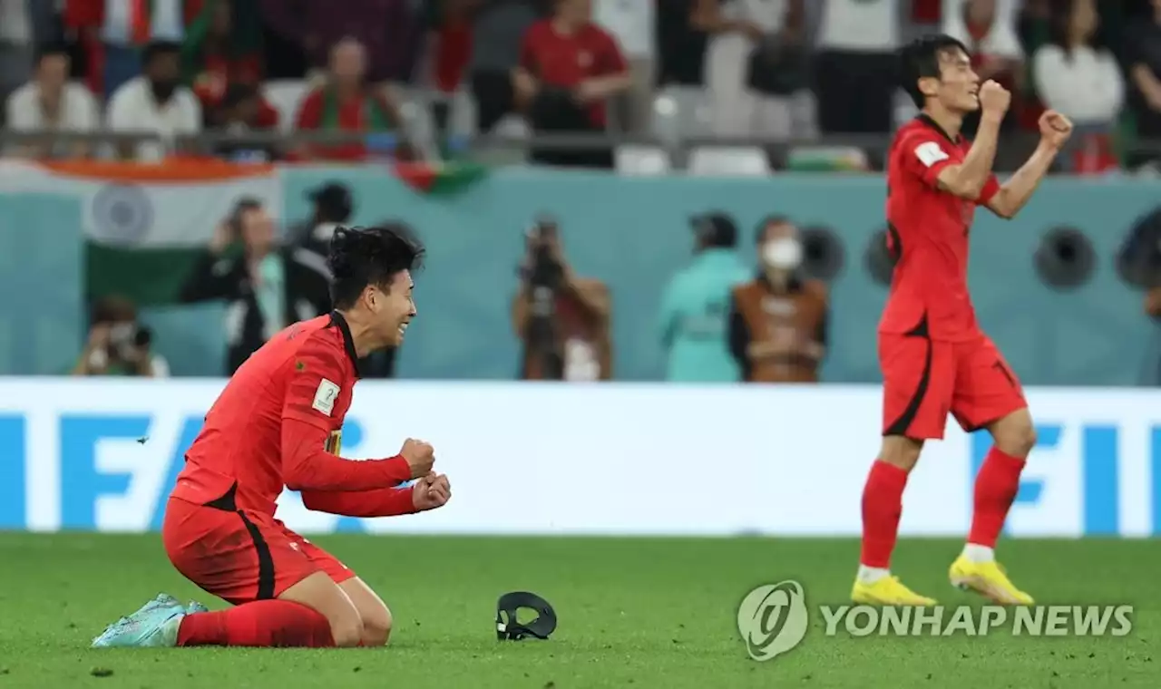 [월드컵] 기쁨의 눈물 흘린 손흥민 '국민 여러분 응원 덕에 힘 받았다' | 연합뉴스