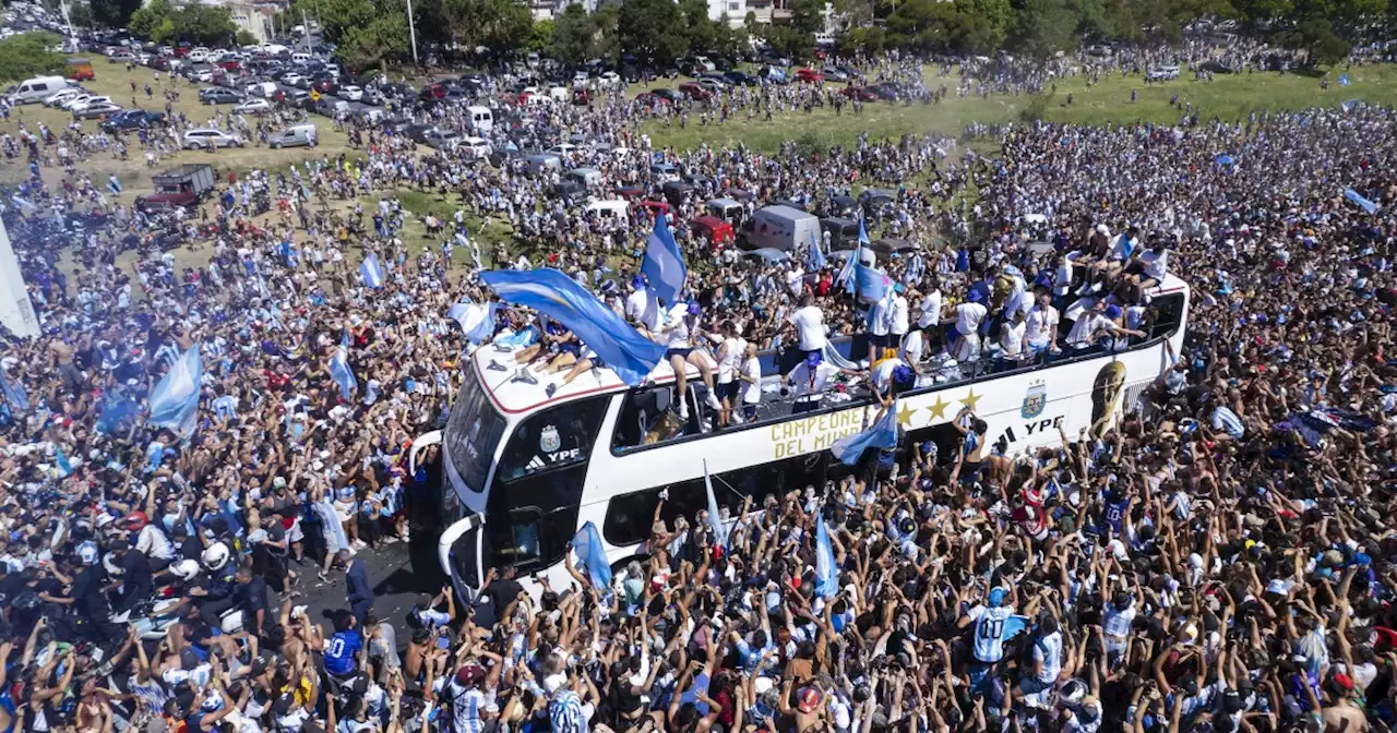 Argentina holds victory parade for World Cup champions