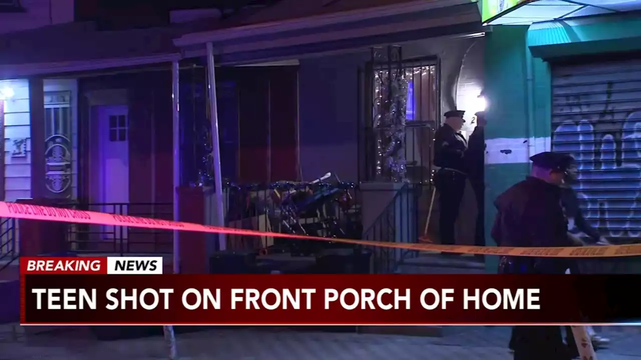 14-year-old shot while standing on porch of Philadelphia home