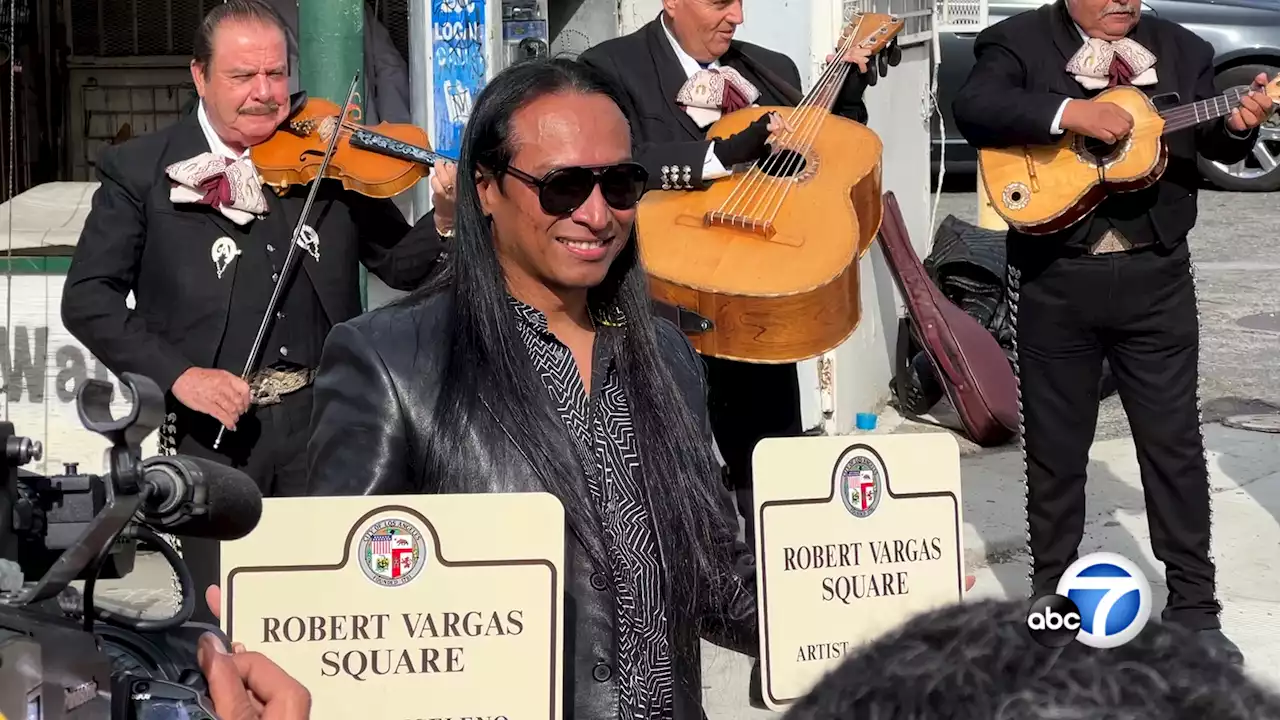 LA unveils Robert Vargas Square, Boyle Heights intersection named after artist Robert Vargas