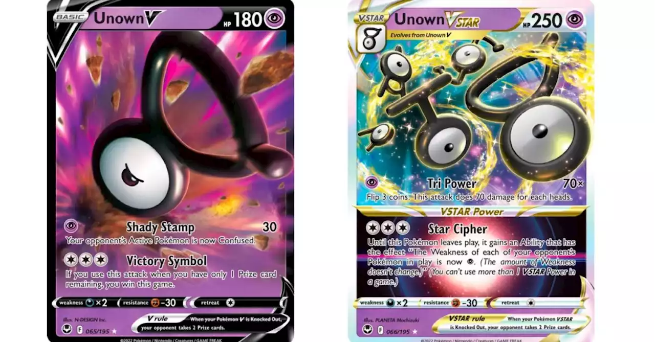 The Cards Of Pokémon TCG: Silver Tempest Part 15: Unown VSTAR