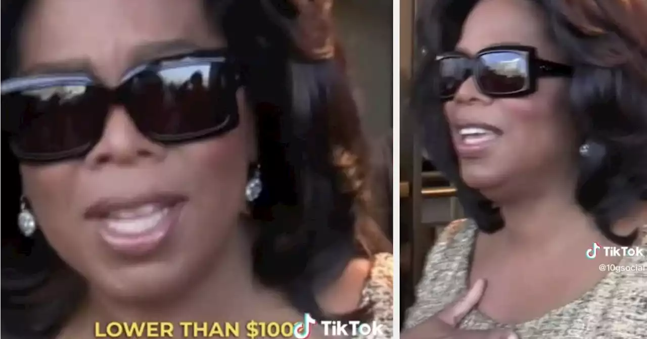 Oprah Was Left Too Stunned To Speak After A Fan Told Her That $100 Is A Lot Of Money