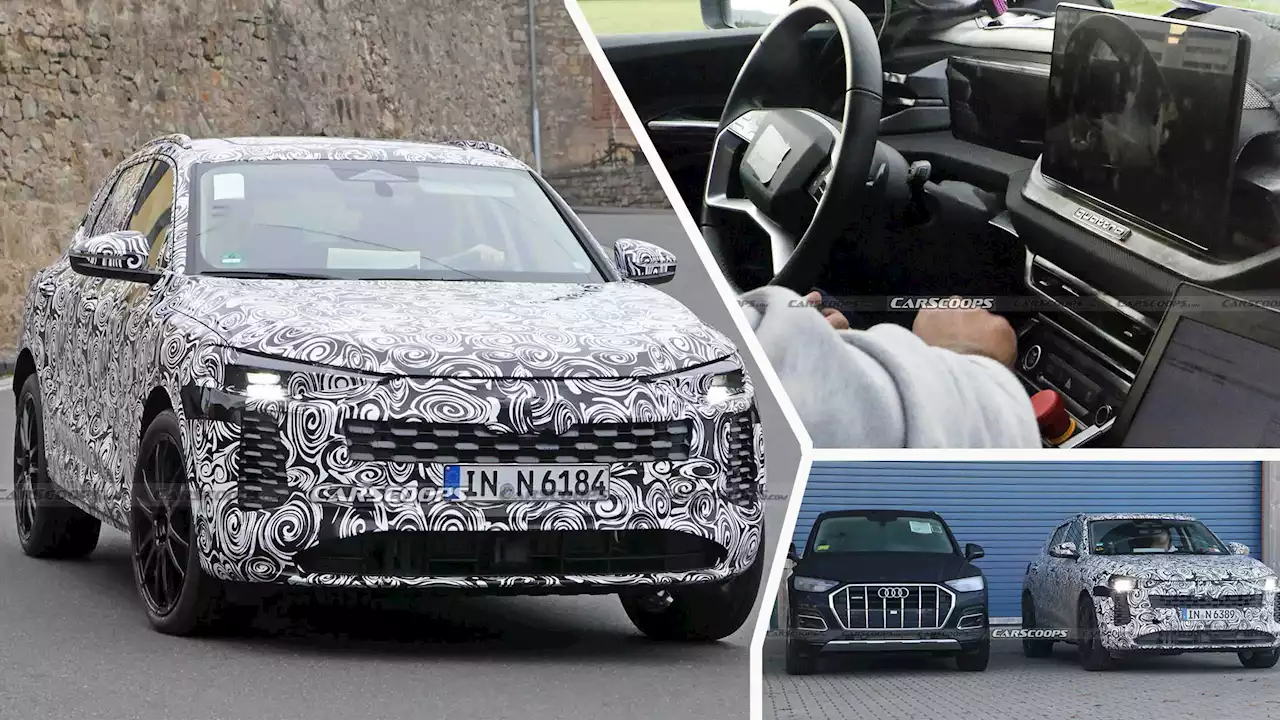 2024 Audi Q5 SUV Spied Inside And Out Revealing Radical Interior Overhaul | Carscoops