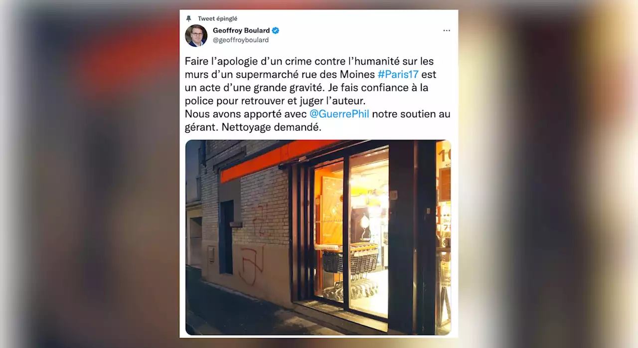 Paris : l’indignation après des croix gammées découvertes sur un supermarché