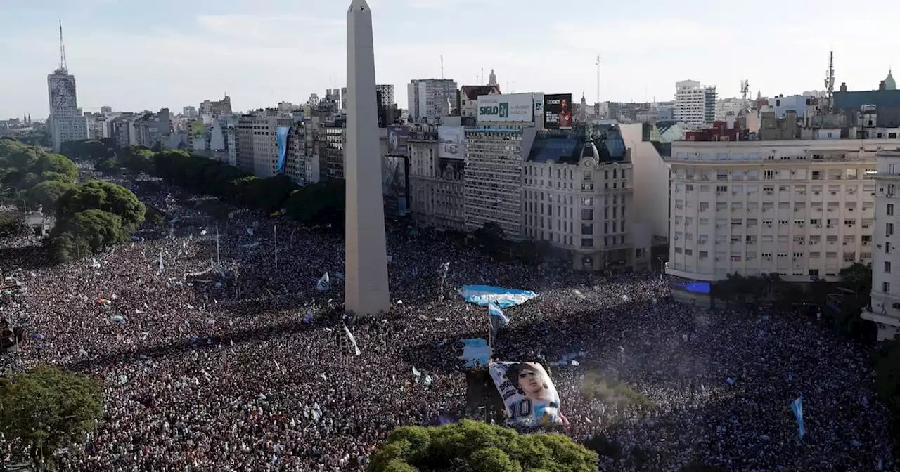 Ya explota el Obelisco: ¿cambia el recorrido de los campeones?