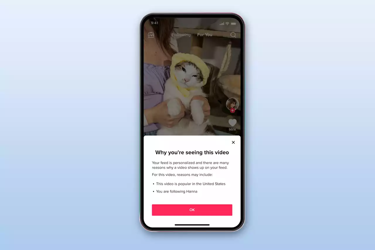 TikTok will explain why it recommends videos on its 'For You' page | Engadget