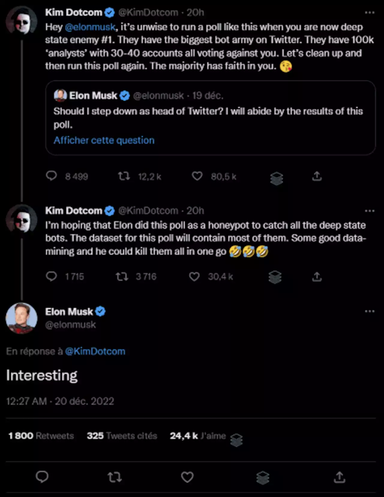 Après son sondage sur Twitter, Elon Musk veut changer les règles des sondages sur Twitter