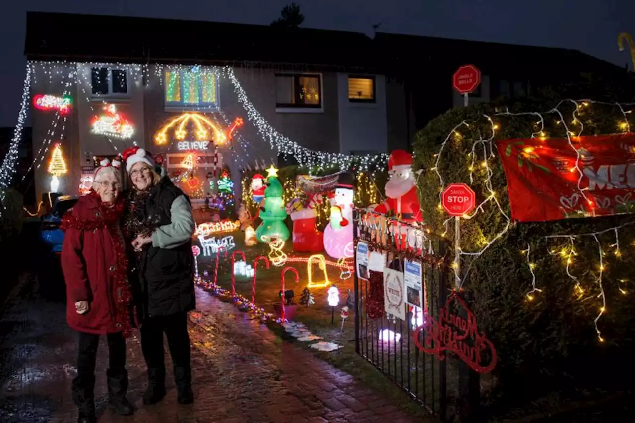 Woman raises money for charity with impressive Christmas light display