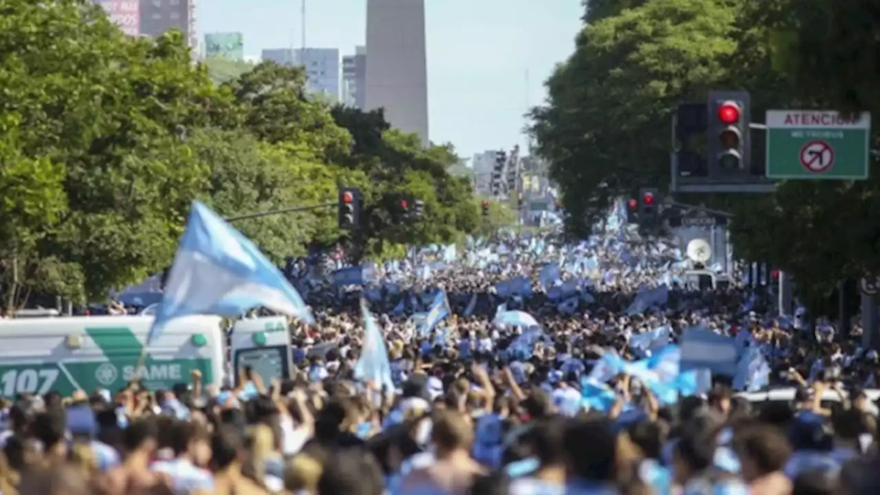 Mirá el recorrido de la Selección desde Ezeiza hasta la Ciudad