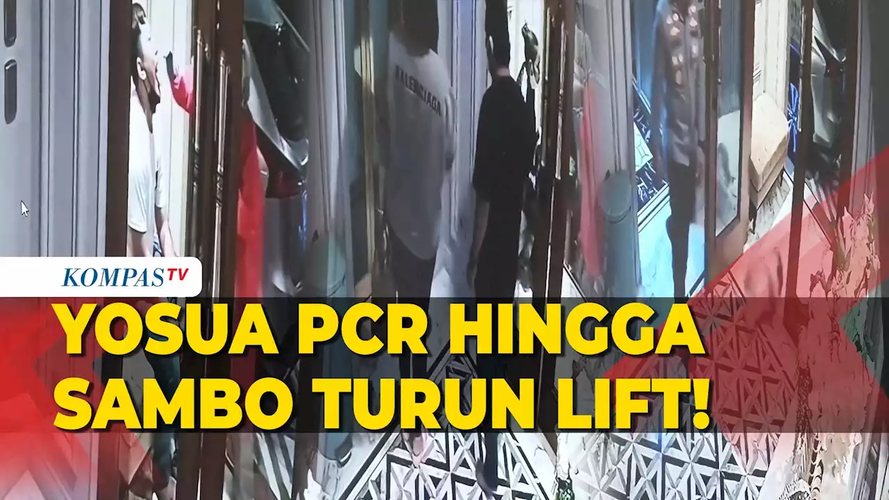 [Full] Ahli Putar CCTV Saguling di Persidangan: Yosua PCR Hingga Sambo Turun dari Lift