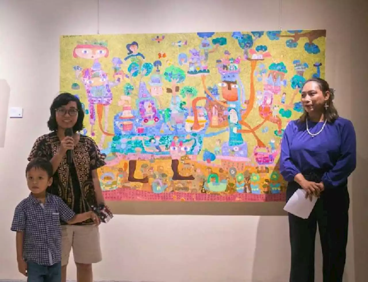 Pameran Tunggal Pelukis Budi Asih, Menggambar Imaji Anak-anak