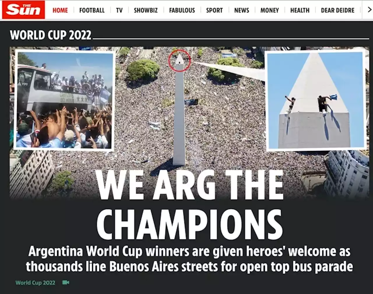 Argentina campeón del mundo: cómo reflejaron los medios internacionales los festejos masivos en Buenos Aires