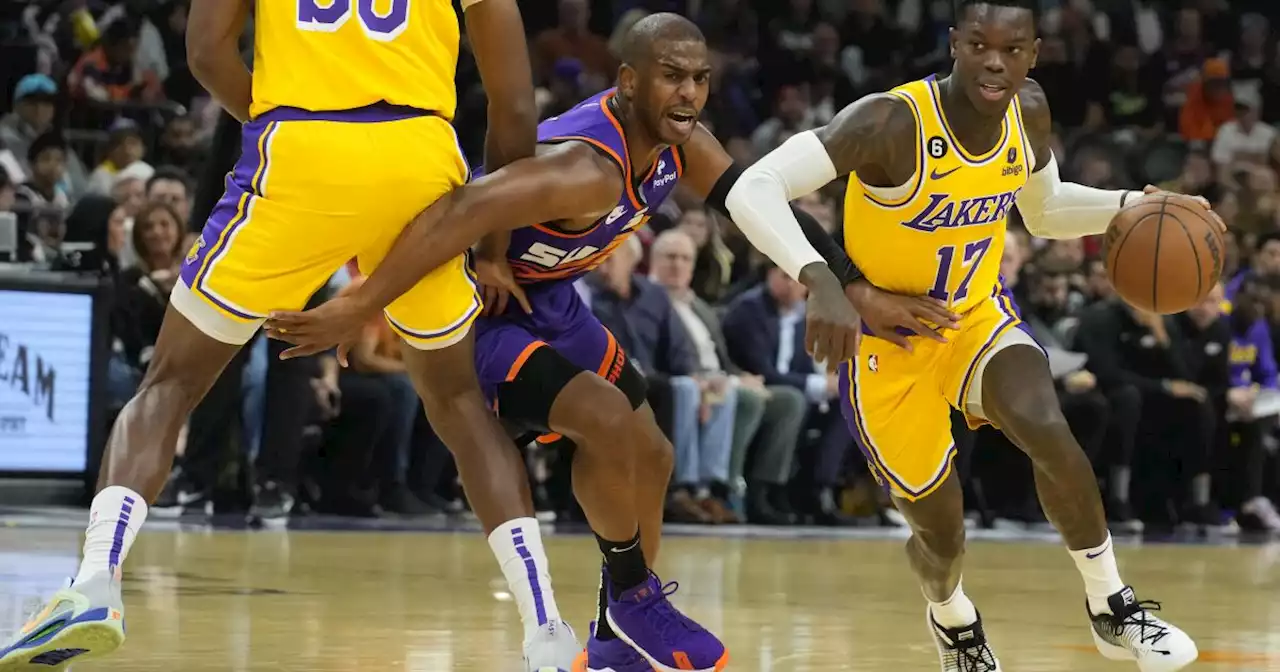 Short-handed Lakers no match against talented Suns