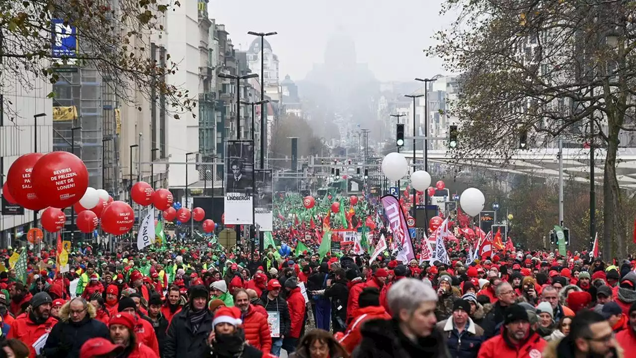 En Belgique, la colère sociale continue de s'exprimer malgré l'indexation des salaires